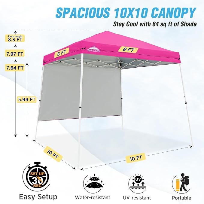 EAGLE PEAK 10x10 Pop Up Canopy Tent - Image 3