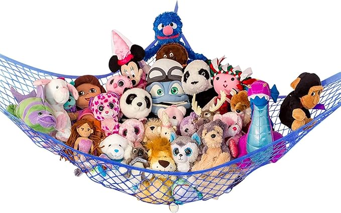 Lilly's Love Stuffed Animal Storage Net Hammock, Nursery Hanging Organizer by LillysLove