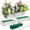 Dandat 3 Set Wood Boxes for Centerpieces 12x4 Inch Rectangle Wooden Planter Box by Dandat