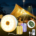 Camping String Lights, 4 in 1 Quick Storage 33FT Rechargeable Tent Lights by InkTrail-EnjoytheOutdoors