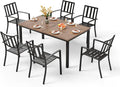 PHI VILLA 7 Pieces Outdoor Dining Set by PHIVILLAThepioneerofcomfortablehouseholdsupplies