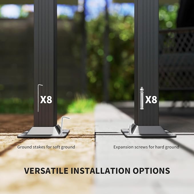 Outsunny 13' x 13' Retractable Pergola Canopy - Image 6