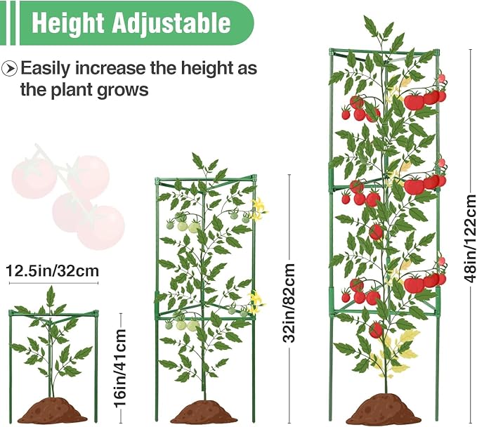 ANPHSIN 3 Sets Tomato Cages - Image 2