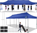 COBIZI 10x30 Pop up Canopy Tent 10x30 Canopy No Sidewall Waterproof Heavy Duty by COBIZI