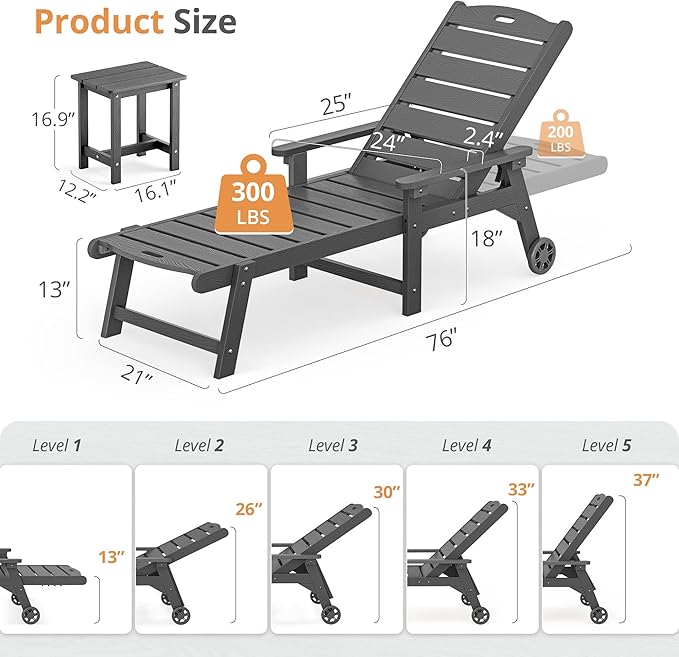 LUE BONA Chaise Lounge Chair - Image 2