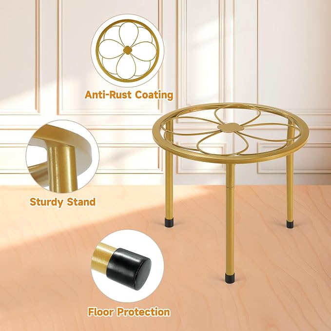 5 Pack Metal Plant Stand, Anti-Rust Iron Plant Stands - Image 3