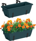 CADUKE 2 Pack Railing Planter Boxes Railing Flower Box by CADUKE