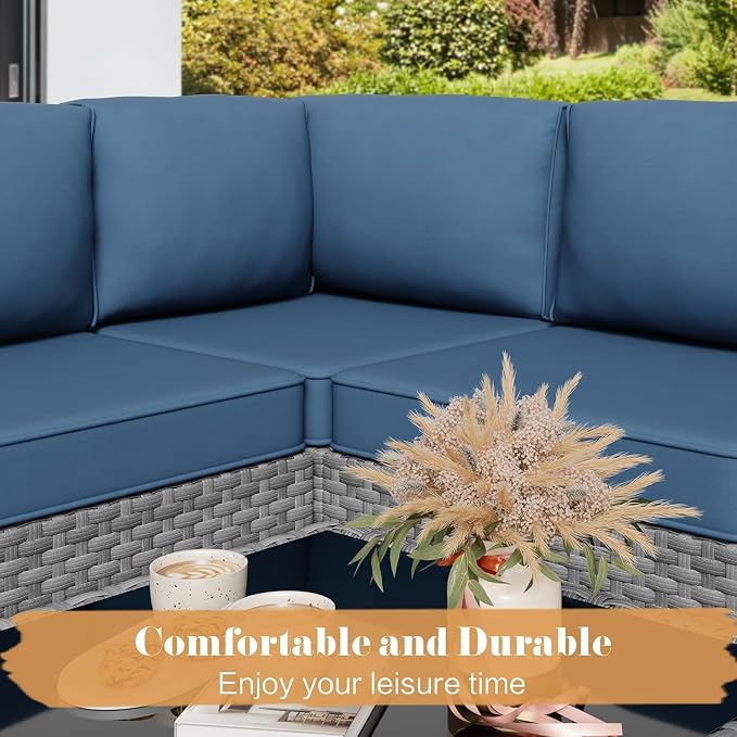 JAMFLY Patio Furniture Sets, 5-Piece Outdoor Patio Furniture - Image 6