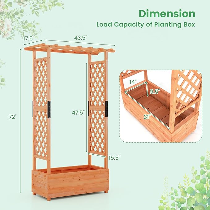Giantex 2 Pcs Raised Garden Bed - Image 5