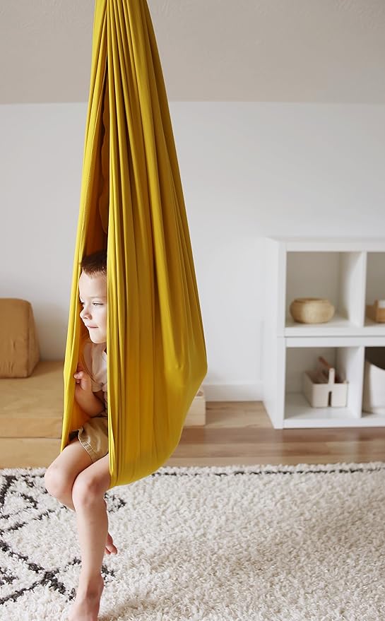 Marlowe & Co Indoor Outdoor Double Layer Cotton Sensory Compression Swing - Image 6
