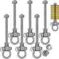 Set of 6 Permanent AntiRust Heavy Duty Swing Hangers 180° Bearing Swing 1500 LB by Dakzhou