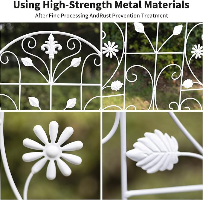 Trellis for Climbing Plants Outdoor, （2 Pack 70.8x19.6-inch）, Generic Metal - Image 4