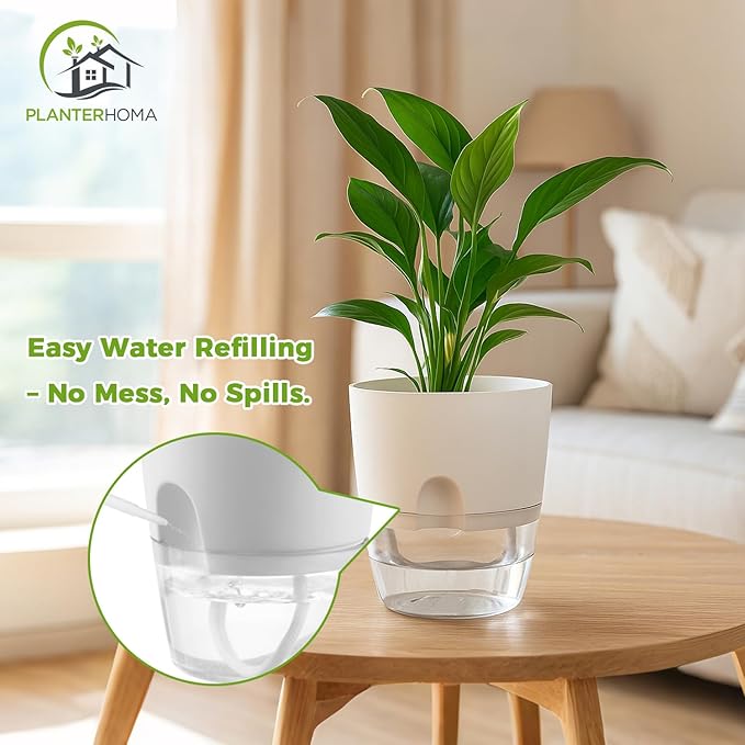 Planterhoma 5 Pack Self Watering Pots - Image 7