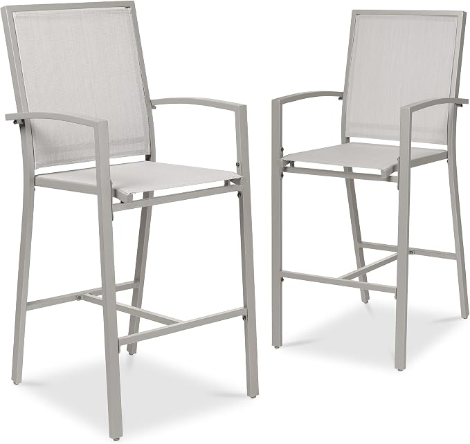 Best Choice Products Outdoor Bar Stools Set of 2, Bar Height, Patio Furniture by BestChoiceProducts