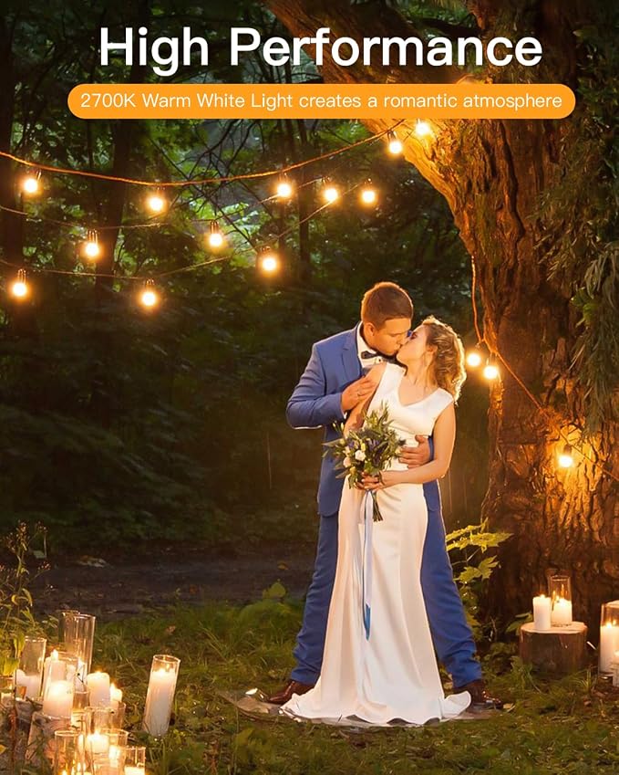 GLUROO 60FT LED Outdoor Patio Lights Waterproof - Image 7