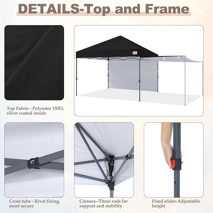 MASTERCANOPY Pop Up 10x10 Canopy Tent - Image 4