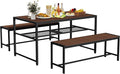 55'' Outdoor Picnic Table and Bench Set by Sunnibety