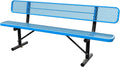 8 FT Steel Park Bench for Outside, Outdoor Bench by Sunnibety