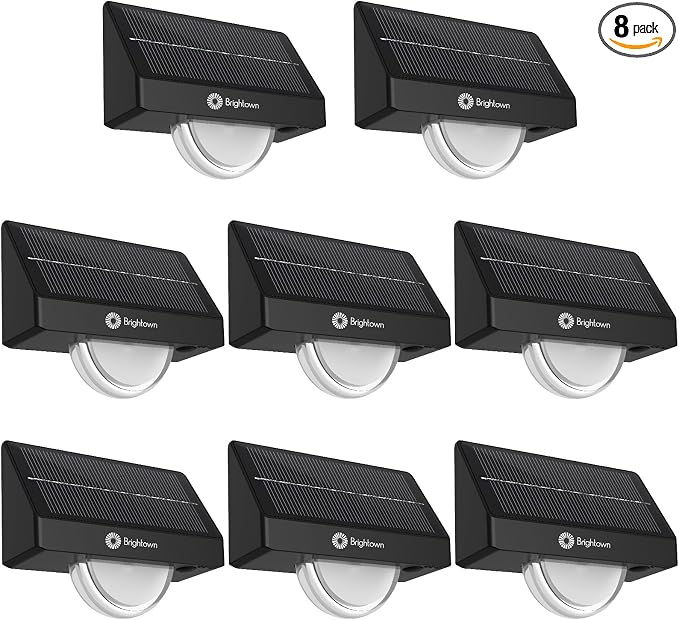 Brightown Solar Stair Lights Outdoor, Solar Step Lights Outdoor Waterproof IP68 by Brightown