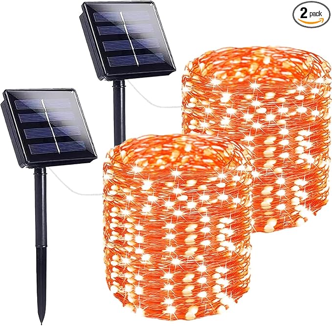 Extra-Long 144FT Solar String Lights by SANJICHA