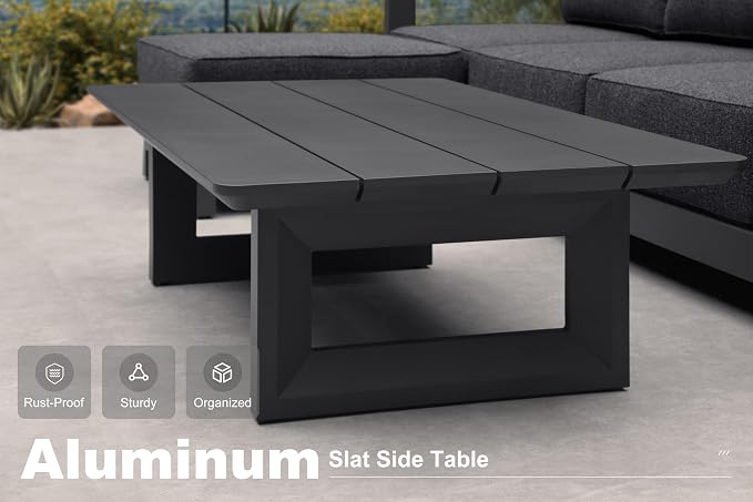PURPLE LEAF Patio Furniture Set L-Shaped Outdoor Couch - Image 7