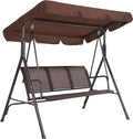 Porch Swing with Adjustable Canopy by Garvee