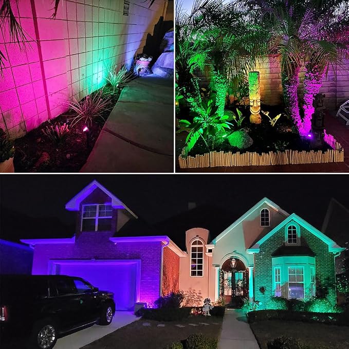 Landscape Lighting, 24W RGB Spot Lights Outdoor - Image 2