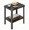 Adirondack Square Outdoor Side Table, 2-Tier Small Outdoor Table by NBYSGO