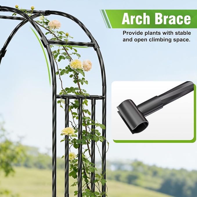 Garden Arbor - PE Garden Arch Trellis - Image 4