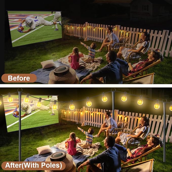 4 Pack Heavy-Duty String Light Poles - Image 6