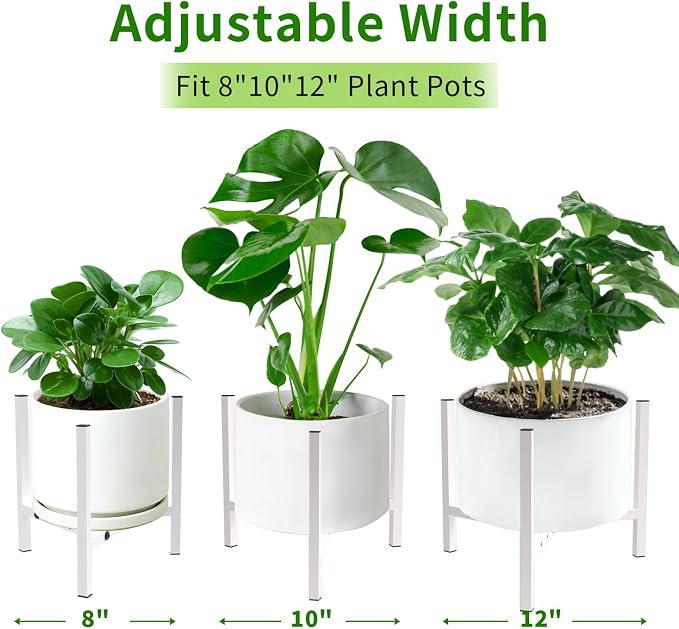 Aripark Plant Stand Indoor Adjustable, Metal Modern Plant Stands, Heavy Duty - Image 3