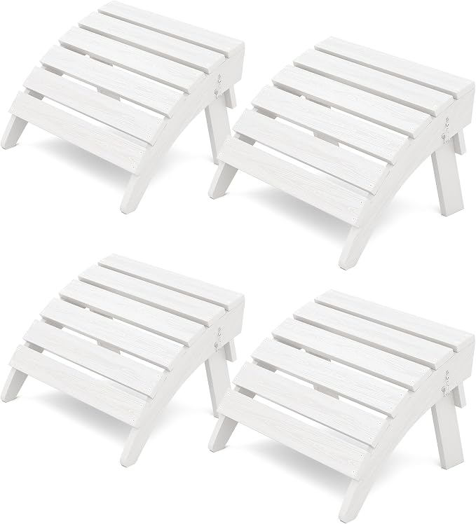 KINGYES Folding Adirondack Ottomans Set of 4 by KINGYES