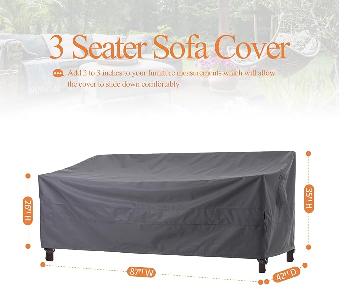 WJ-X3 Waterproof Patio Sofa Cover - Image 7