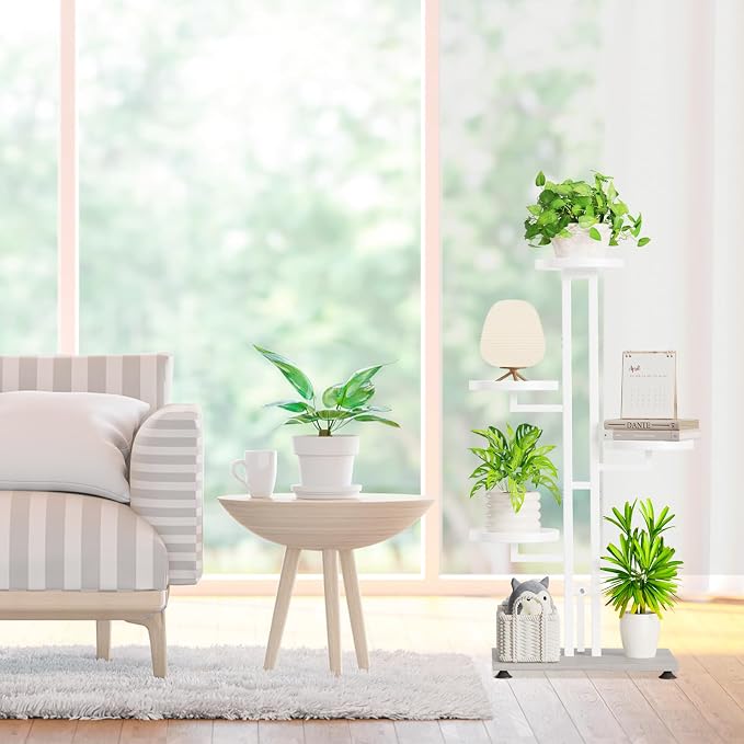 iDavosic.ly 4 Tier Plant Stand Indoor Outdoor, Tiered Corner Multiple Flower - Image 5
