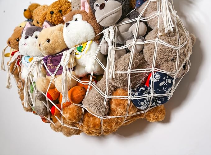 Stuffy Animal Net for Stuffed Animals Storage Hammock Macrame Stuffed Animal - Image 7