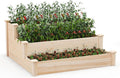 Giantex 3-Tier Raised Garden Bed, Tiered Planter Box w/Open-Ended Base by Giantex