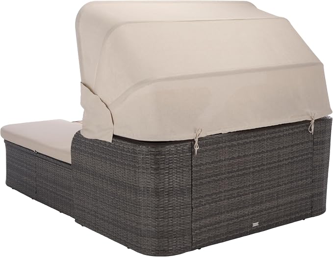 SAFAVIEH Outdoor Patio Furniture Collection – Victoria Grey Brown & Taupe - Image 6