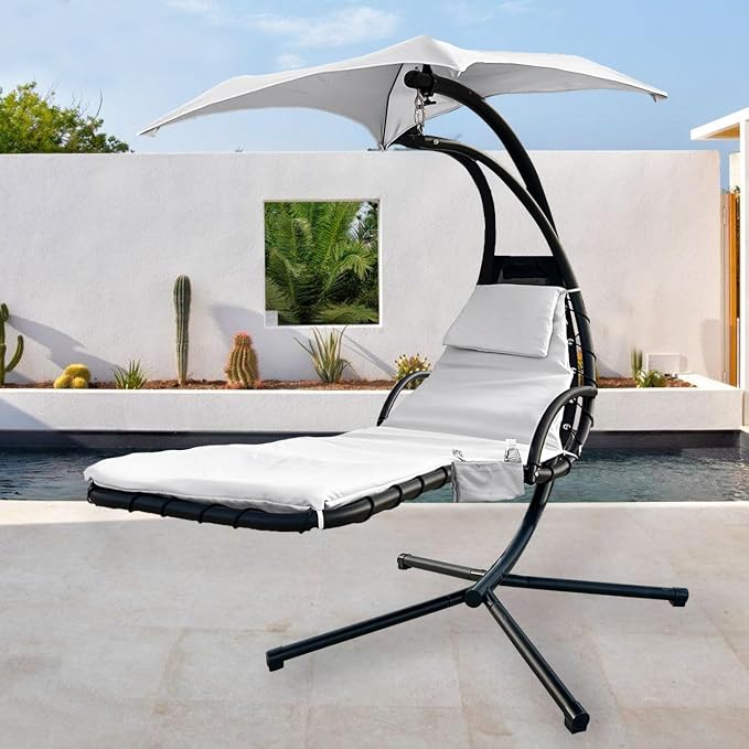 Outdoor Hanging Lounge Chair Replacement Cushion Cover and Umbrella Fabric - Image 5
