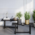 2 Pack Metal Plant Stand, Foldable Heavy Duty Indoor, Window Iron Plant Shelf by HomecourtyardsInterio