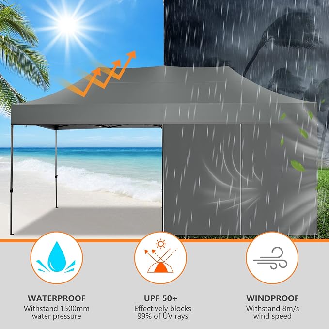 COBIZI 10x20 Heavy Duty Pop Up Canopy Tent - Image 6