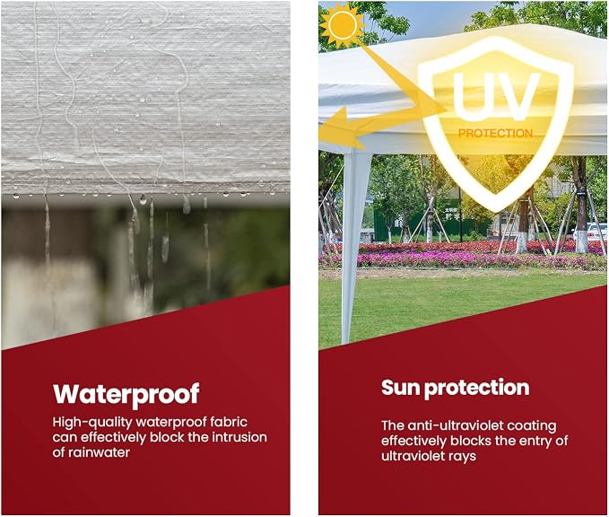 10x10 Gazebo Waterproof Outdoor Canopy Patio Tent Party Tent - Image 6