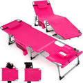 GYMAX Tanning Chair, 330LBS Beach Lounge by GYMAX