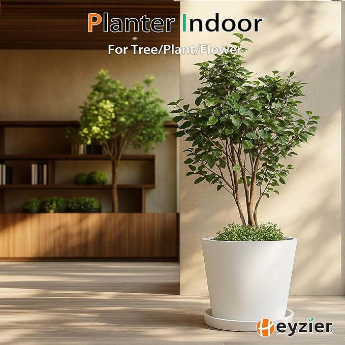 Wide Planters for Outdoor Plants, Extra Large Indoor Flower Pots for Garden - Image 5