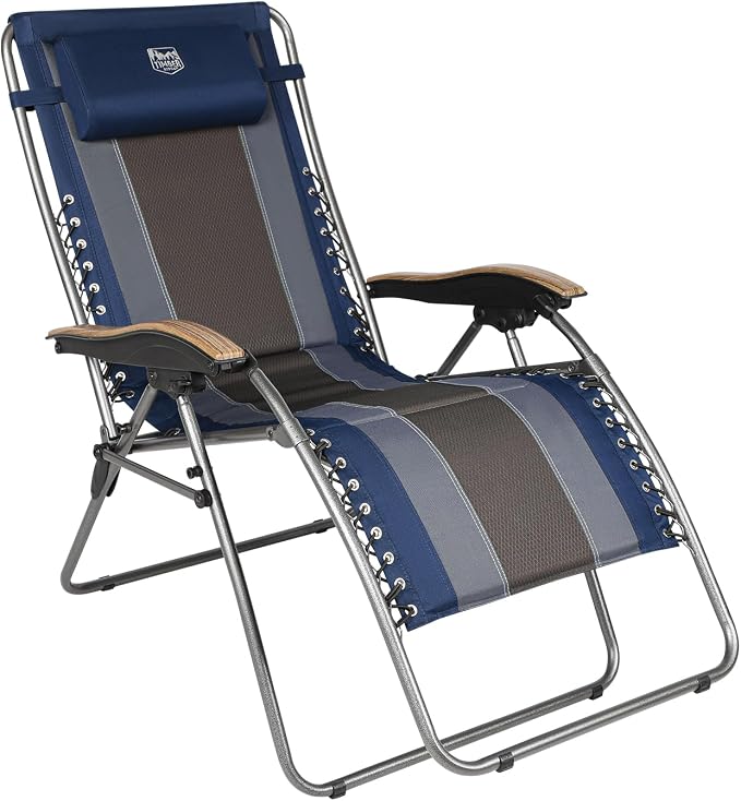 Timber Ridge Oversized Zero Gravity Chair, Padded Reclining Lounge Chair by TIMBERRIDGE