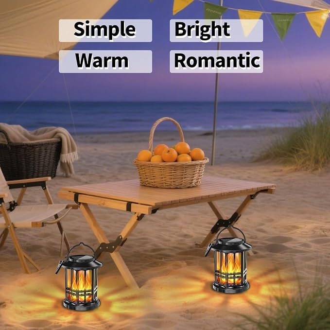 Solar Lanterns Outdoor Waterproof, Flickering Flame Landscape Lanterns - Image 6