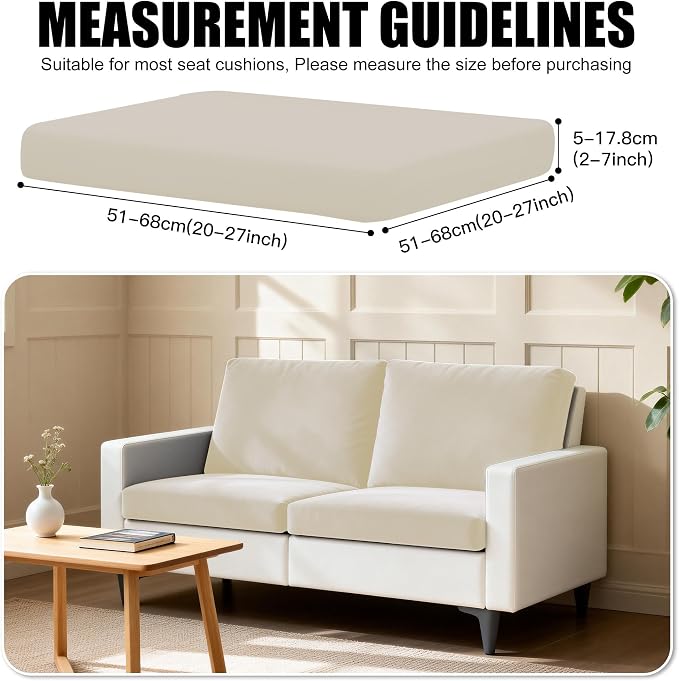 4Pcs Outdoor Cushion Covers, Patio Cushion Covers, Stretch Elastic Slipcovers - Image 2