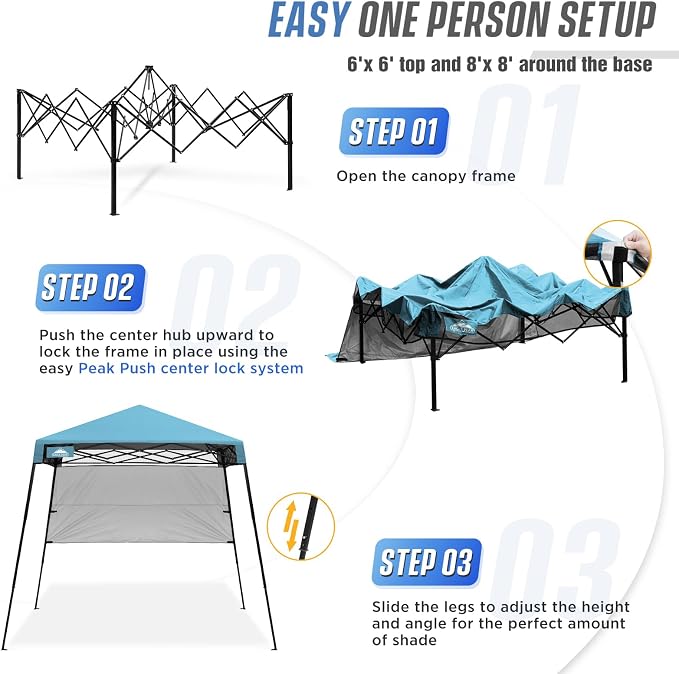 EAGLE PEAK 8x8 Pop Up Canopy Tent - Image 6