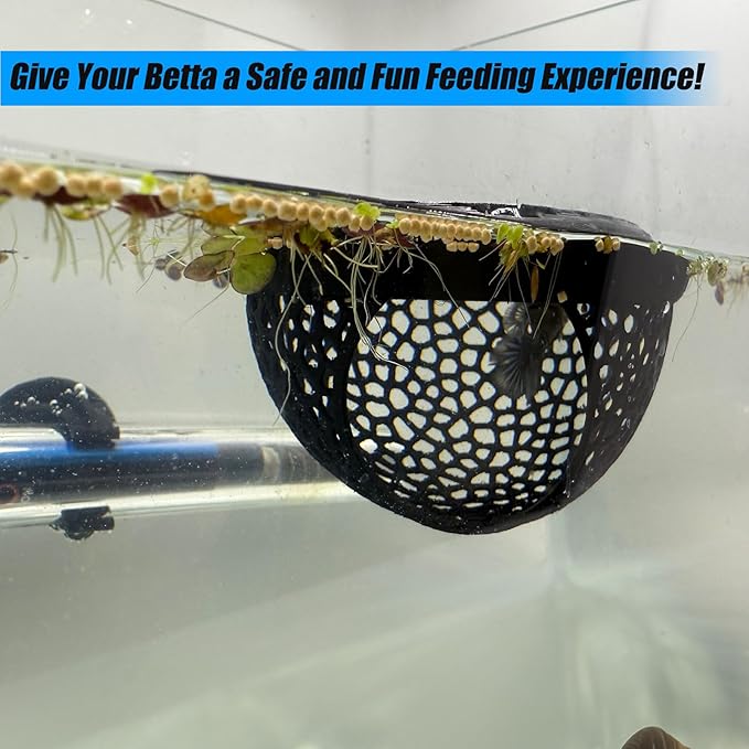 Aquarium Floating Betta Fish Skins, Betta or Shrimp Feeder, Cave and Hammock - Image 4