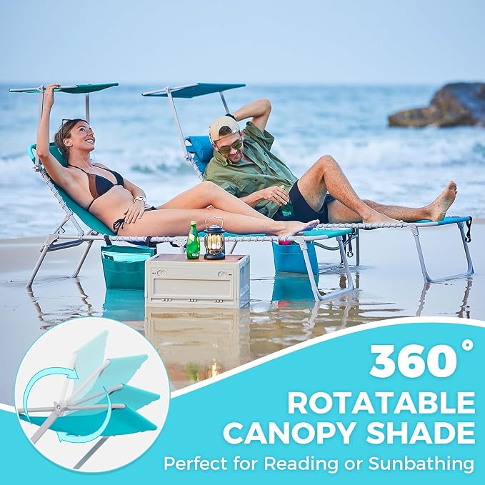 #WEJOY Folding Tanning Chair - Image 3