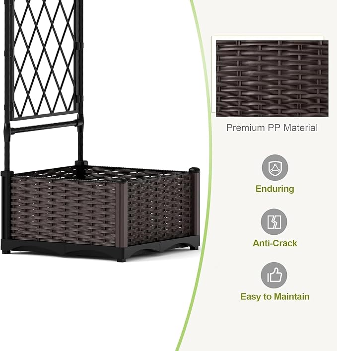 78.7" Metal Garden Arbor Arch Trellis - Image 4